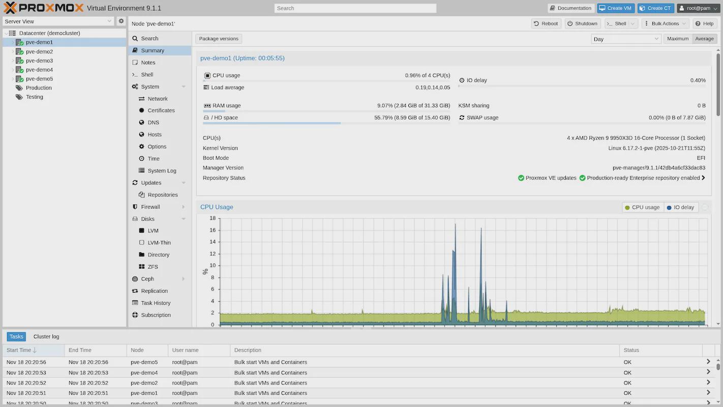Proxmox VE 9.1 2026 - NAS DIY en 2026 : quel système choisir ?